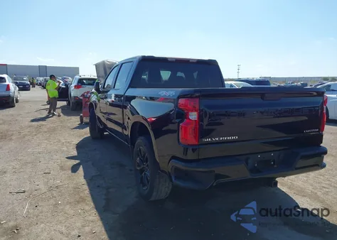 2022 Chevrolet Silverado K1500 Custom из США, поврежденный, VIN 3GCPDBEK5NG562147